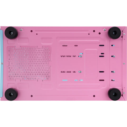 Thermaltake view 170 tg argb mini tower behuizing (roze | 2x usb-a | rgb | tempered glass)