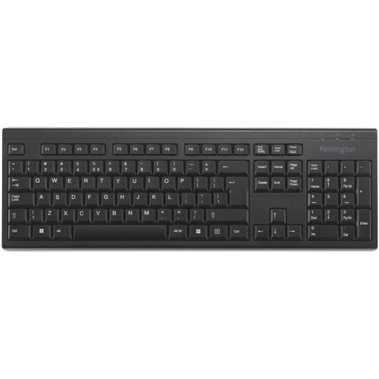 Kensington kb150 eq wireless keyboard (zwart, us lay-out (qwerty), membraan, 100%)