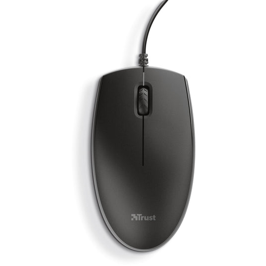 Trust primo keyboard mouse set desktopset (zwart, us lay-out (qwerty), membraan, 100%)