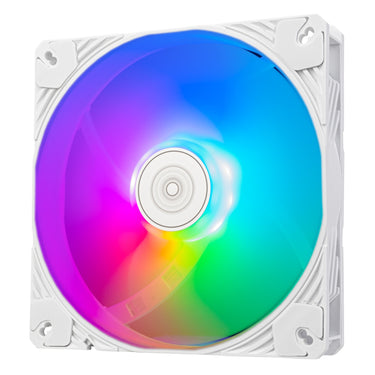 Silverstone shark force 140 argb case fan (wit, 140 x 140 x 25 mm, pwm, 4-1 pin argb (5v led))