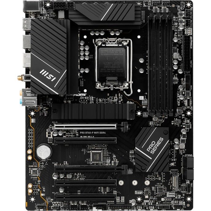 Load image into Gallery viewer, Msi pro b760-p wifi ddr4 socket 1700 moederbord (raid, 2.5 gb-lan, wifi, bt, sound, atx)
