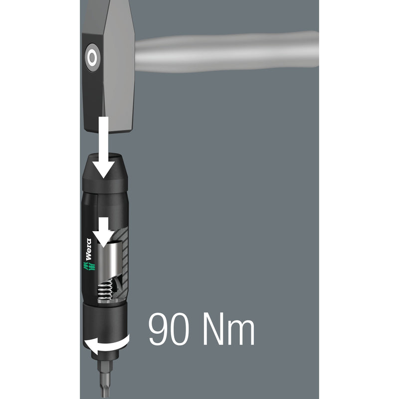 Load image into Gallery viewer, Wera 2090 17 slagschroevendraaier-set slagmoersleutel (zwart, 17-delig, 5 16 binnenzeskant-aandrijving)
