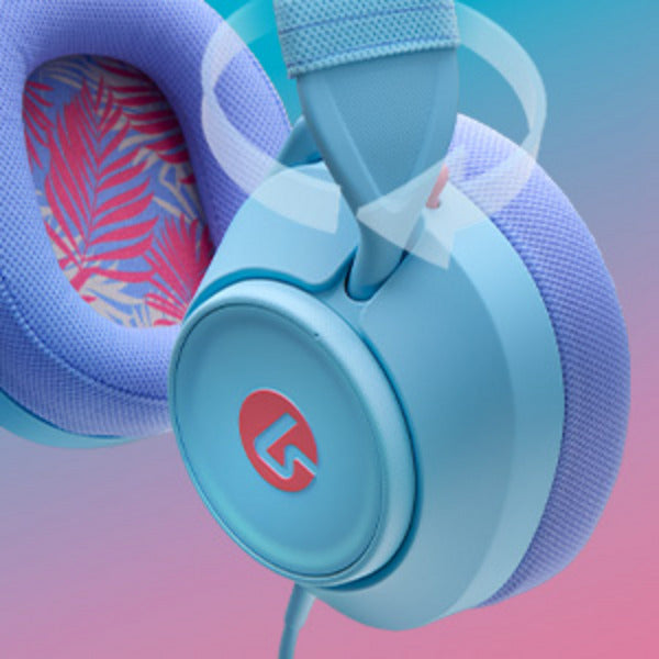 Load image into Gallery viewer, Powera lucidsound ls10 bedrade gamingheadset - oceaangolven over-ear gaming headset (lichtblauw paars, playstation 5, playstation 4, xbox series x|s, xbox one, pc, mobiel)
