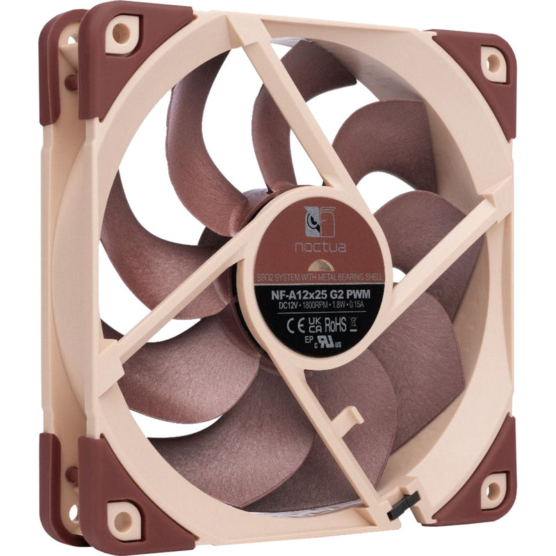 Load image into Gallery viewer, Noctua nf-a12x25 g2 pwm case fan (bruin, 120 x 120 x 25 mm)

