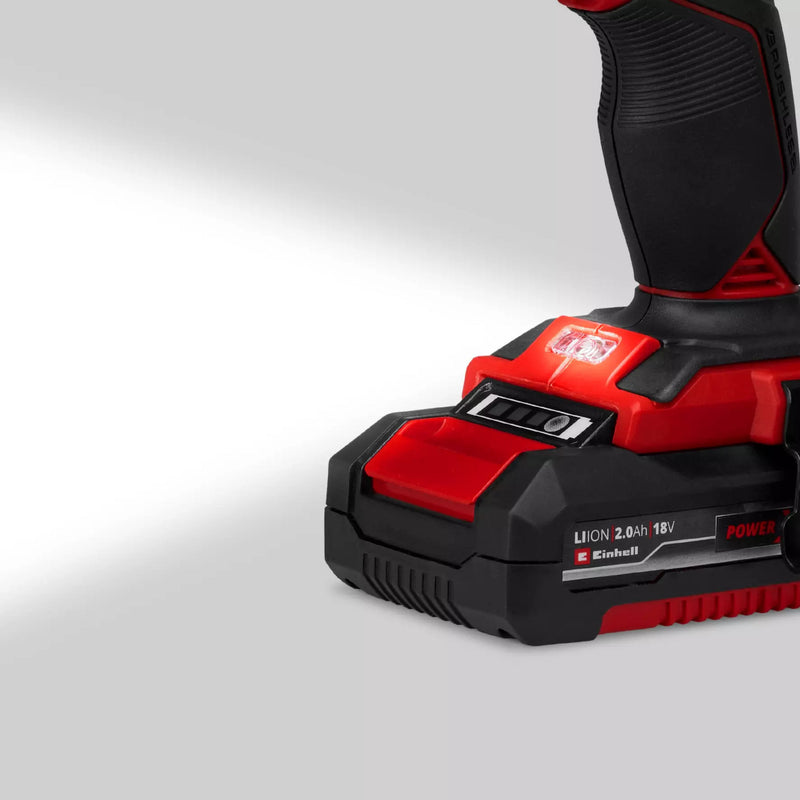 Load image into Gallery viewer, Einhell professional accu klopboor- schroefmachine tp-cd 18 60 li-i bl (1x 2.0 ah) klopboorschroevendraaier (rood zwart, incl. 1x 2.0 ah power x-change accu en lader)
