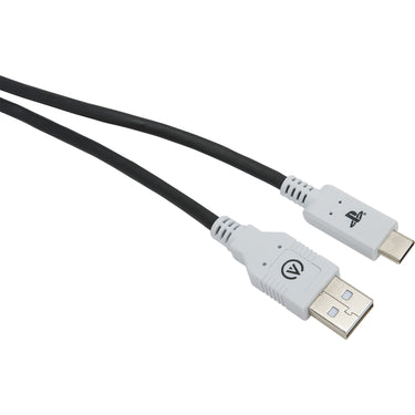 Powera usb-c-kabel voor playstation 5 (zwart wit, 3 meter)
