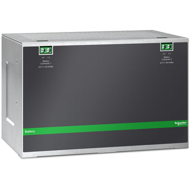 Apc xb005xpdr extern batterij pakket, din-rail montage (grijs)