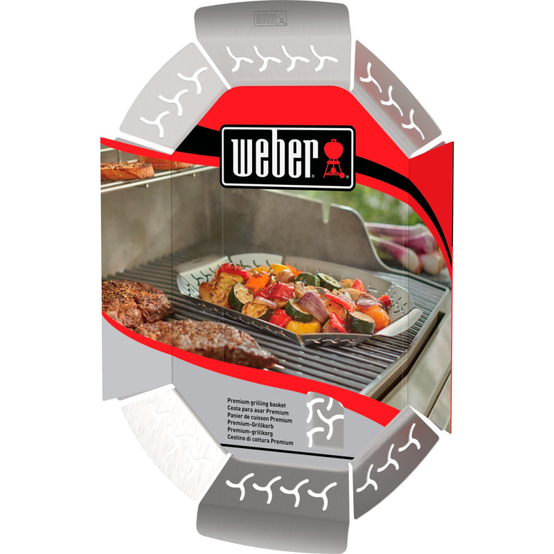 Load image into Gallery viewer, Weber premium grillkorf groentekorf (roestvrij staal)
