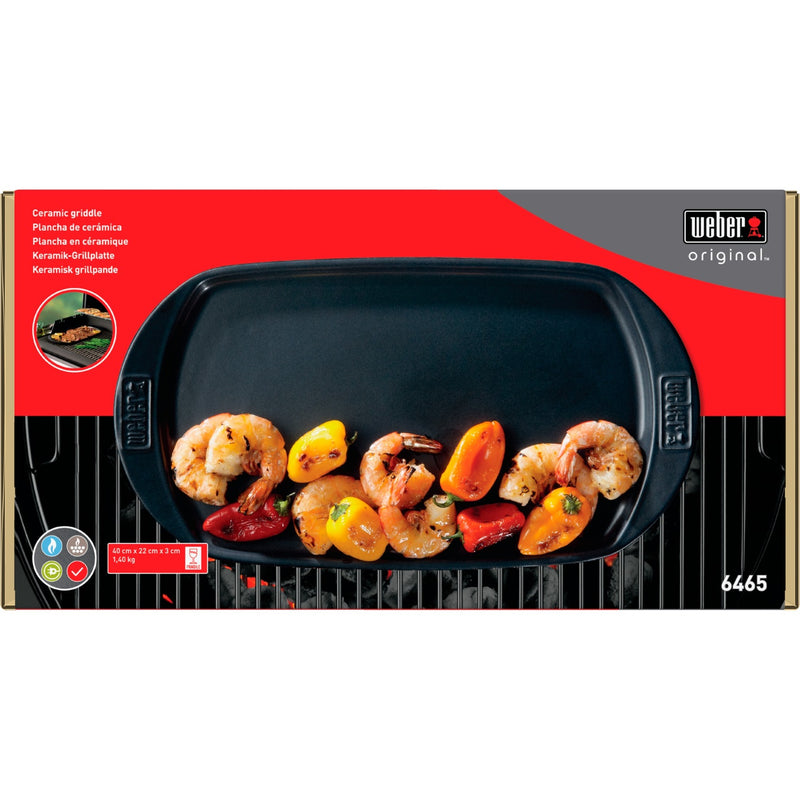 Load image into Gallery viewer, Weber bakplaat grillplaat (zwart, 40 x 22 cm)
