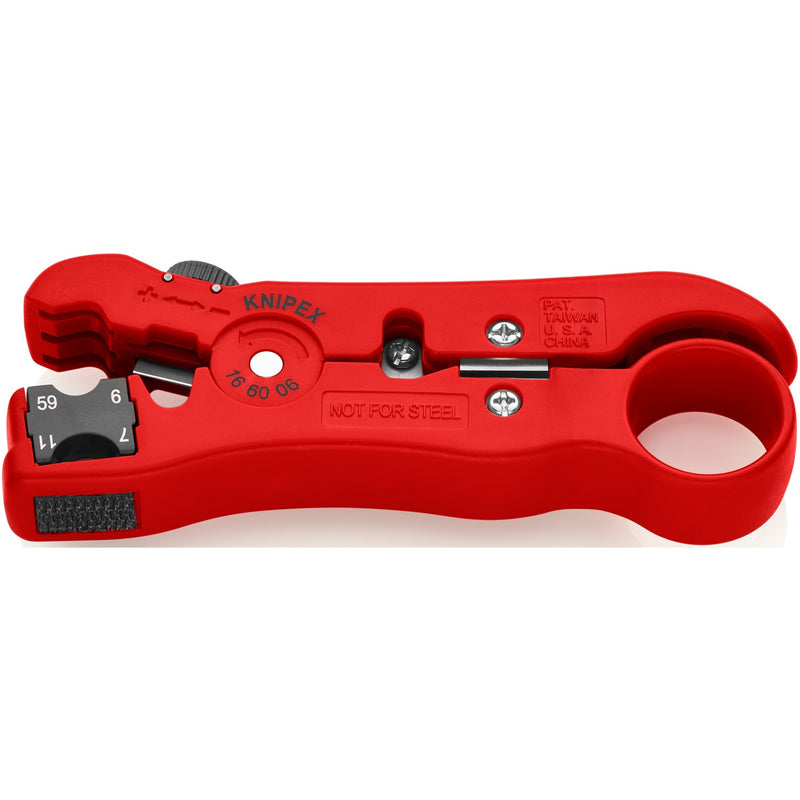 Load image into Gallery viewer, Knipex afstriptang voor coax- en datakabels 166006sb kabelstrip- ontmantelingsgereedschap
