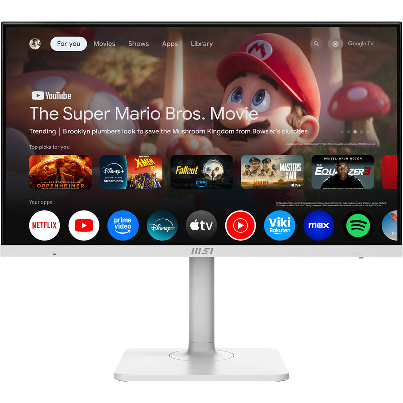 Load image into Gallery viewer, Msi modern md272upsw 27 4k uhd monitor (wit, hdmi, displayport, 2x usb-a, usb-c, wi-fi 5, bt, rj-45)
