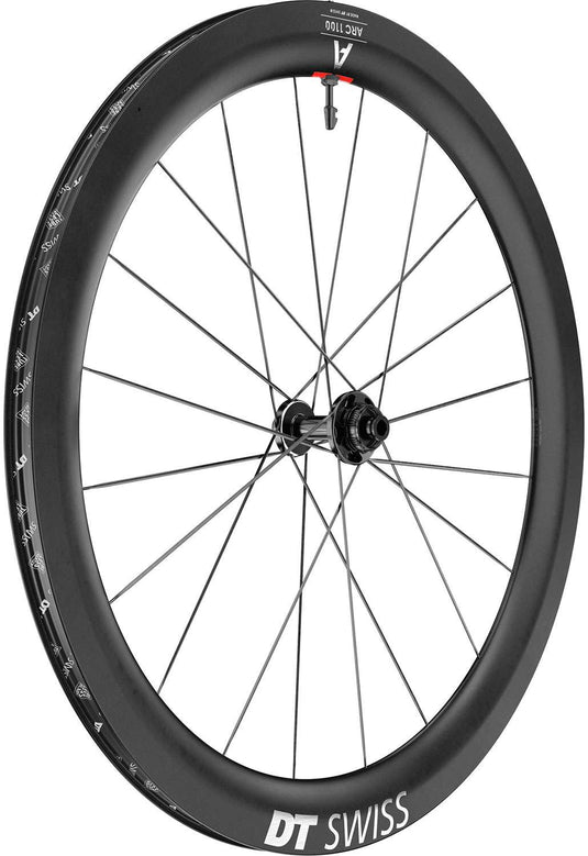 Dt swiss arc 1100 dicut® 55 28 disc cl carbon front wheel