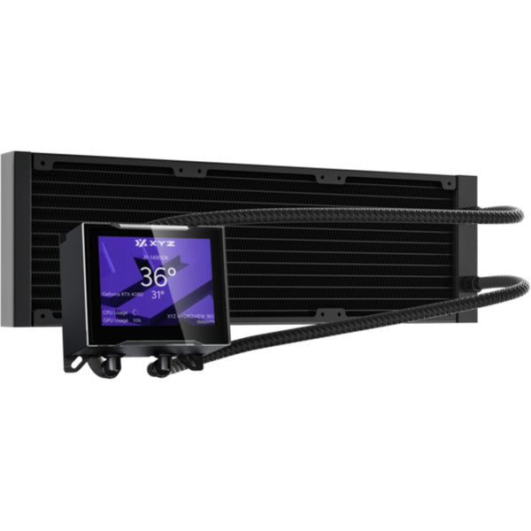 Afbeelding laden in galerijviewer, Xyz pc gear hydroview aio 360 waterkoeling (zwart, argb, pwm)
