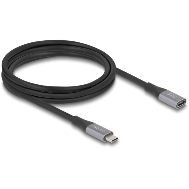 Load image into Gallery viewer, Delock usb-c verlengkabel 40 gbps, pd 3.1, 240 w, 2 meter (zwart grijs)
