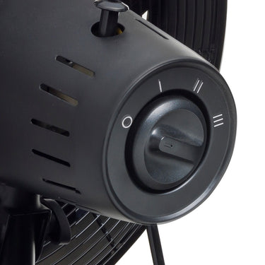Bestron dft35wb tafelventilator (zwart houtkleur, ø 35 cm)