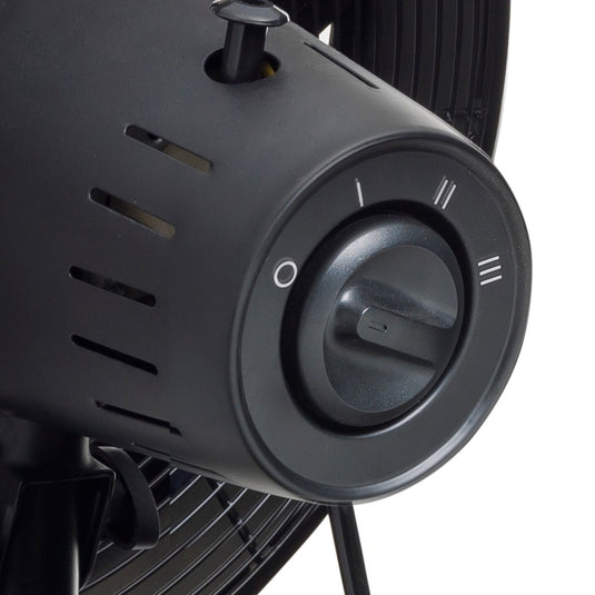Bestron dft35wb tafelventilator (zwart houtkleur, ø 35 cm)