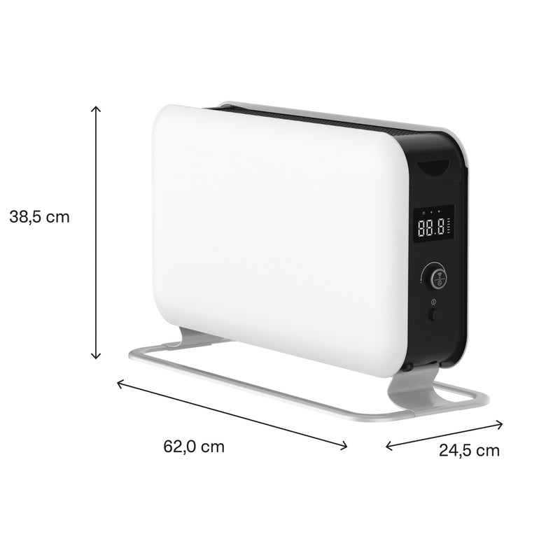 Afbeelding laden in galerijviewer, Mill wifi convectorkachel co1500maxwifi3 (wit zwart, 1500 watt, wifi + app control)
