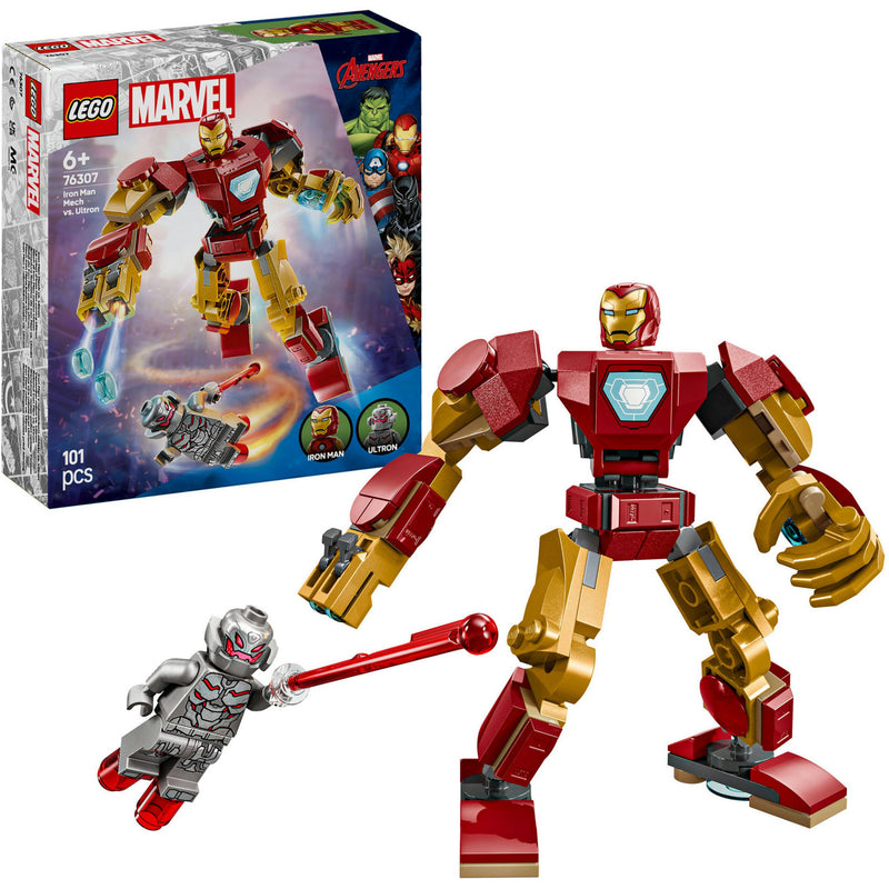 Load image into Gallery viewer, Lego super heroes 76307 iron man mecha vs. ultron
