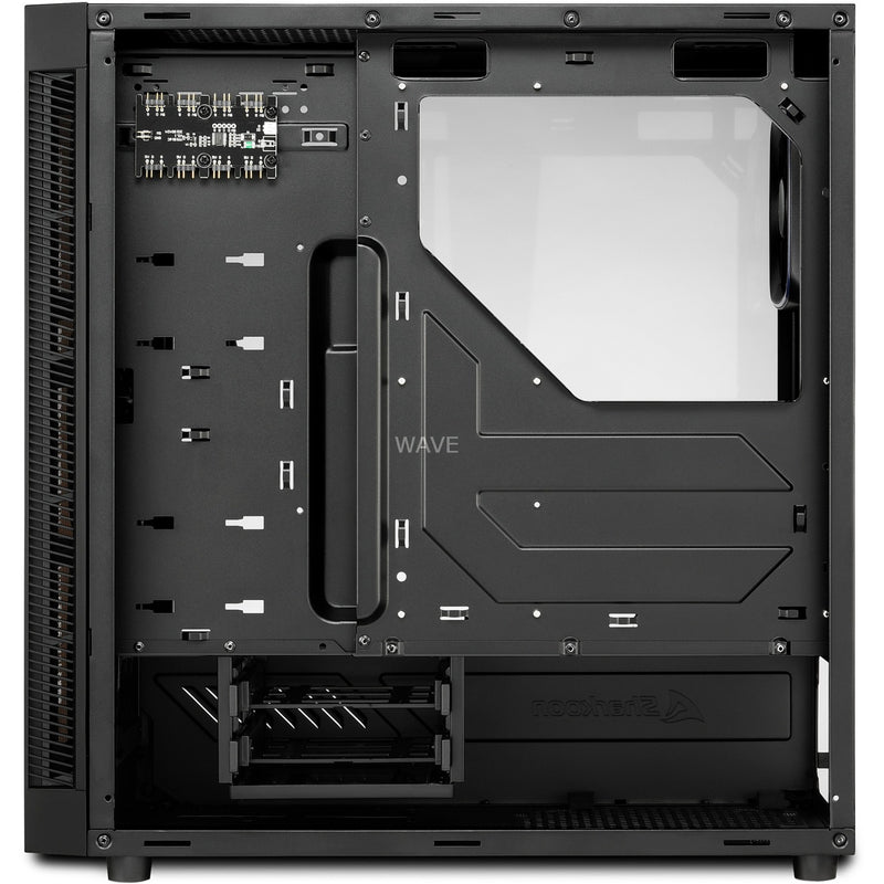 Load image into Gallery viewer, Sharkoon tg6 rgb midi tower behuizing (zwart | 4x usb-a | rgb | tempered glass)
