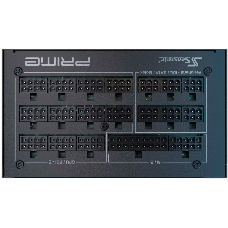 Load image into Gallery viewer, Seasonic prime px-1600 modulaire 1600 watt voeding (zwart, 2x 12vhpwr, 8x pcie)
