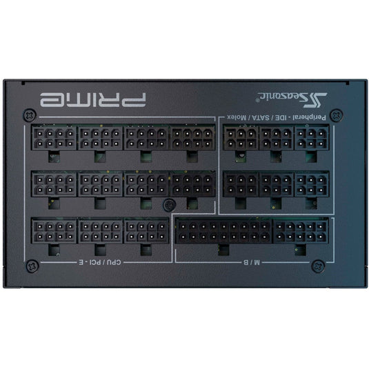 Seasonic prime px-1600 modulaire 1600 watt voeding (zwart, 2x 12vhpwr, 8x pcie)