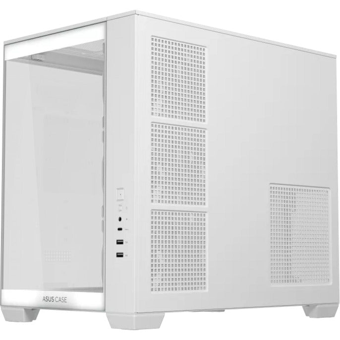 Load image into Gallery viewer, Asus a32 plus midi tower behuizing (wit | 2x usb-a | 1x usb-c | rgb | tempered glass)
