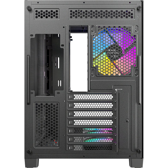 Antec c5 curve argb midi tower behuizing (zwart | 2x usb-a | 1x usb-c | tempered glass)