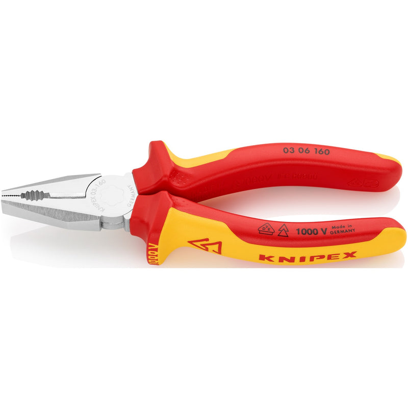 Load image into Gallery viewer, Knipex kombitang 03 06 160 combinatietang (rood geel, 160 mm)
