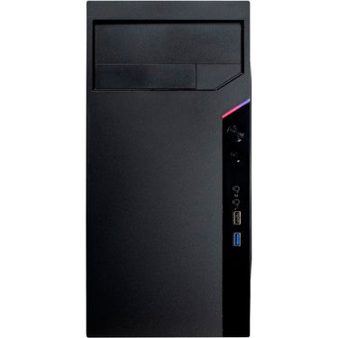 Inter-tech it-6505 reto mini tower behuizing (zwart | 2x usb-a)