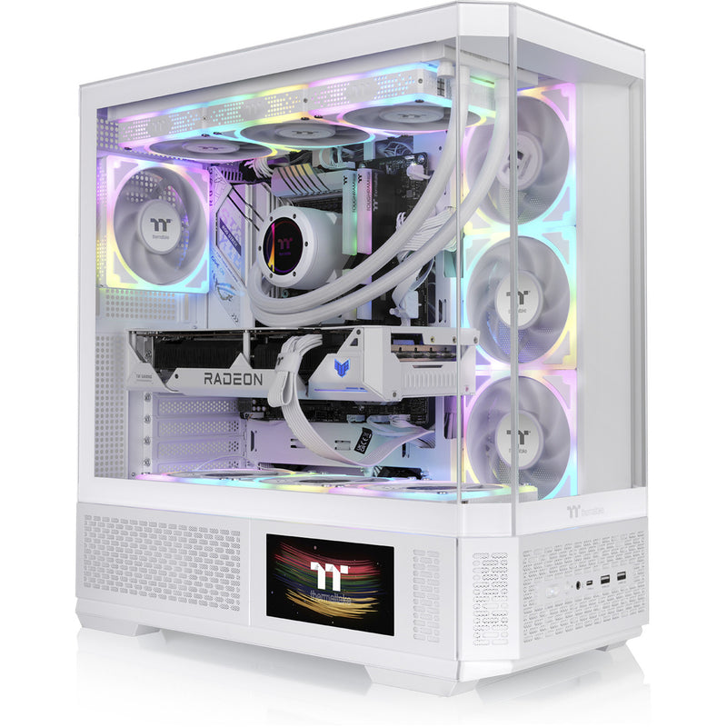 Load image into Gallery viewer, Thermaltake view 370 tg argb snow midi tower behuizing (wit | 2x usb-a | 1x usb-c | rgb | tempered glass)
