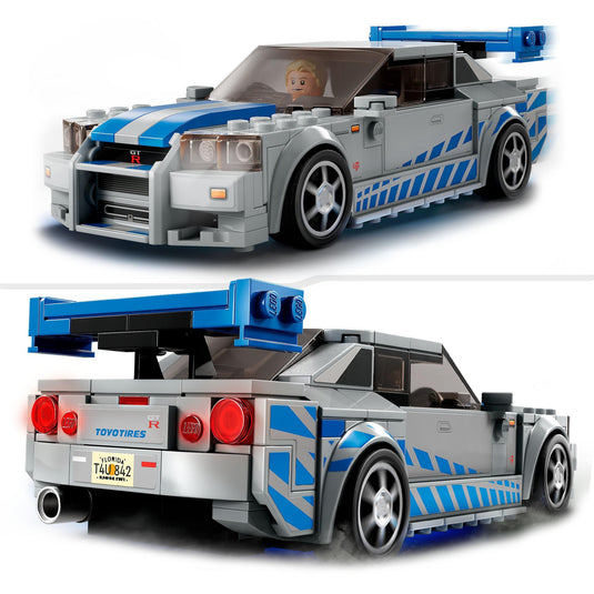 Lego speed champions 76917 2 fast 2 furious nissan skyline gt-r (r34)
