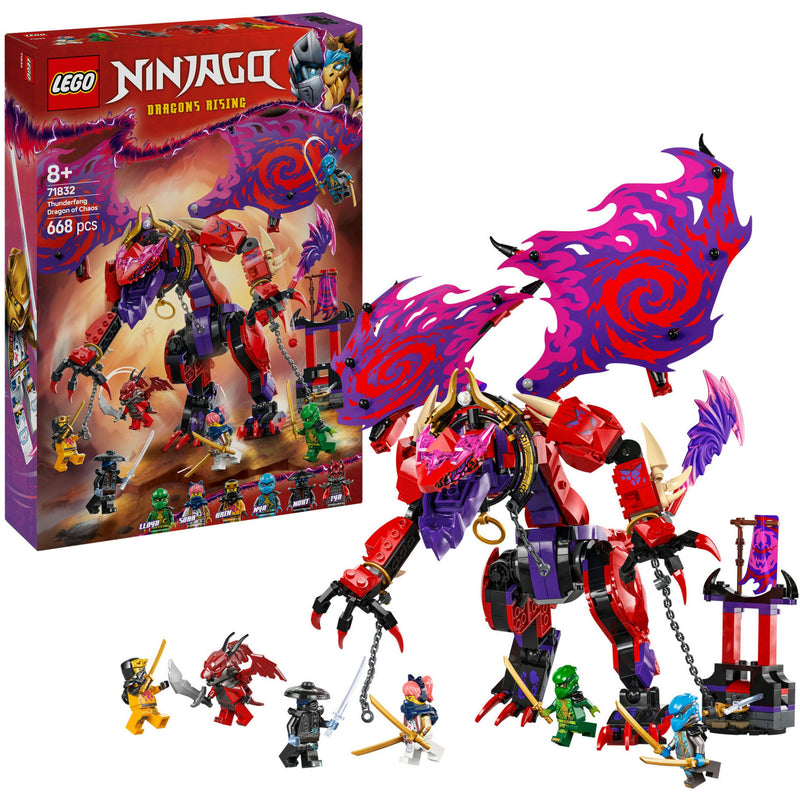 Load image into Gallery viewer, Lego ninjago - bliksemtand draak van chaos constructiespeelgoed (71832)
