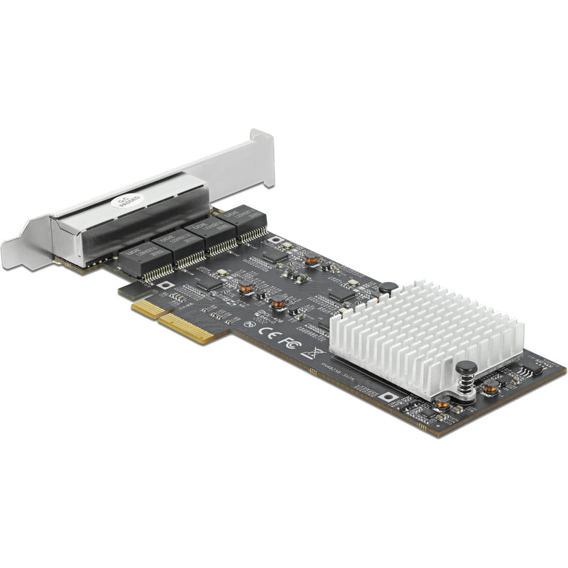 Load image into Gallery viewer, Delock pci express x4 naar 4 x rj45 2,5 gbe netwerkadapter
