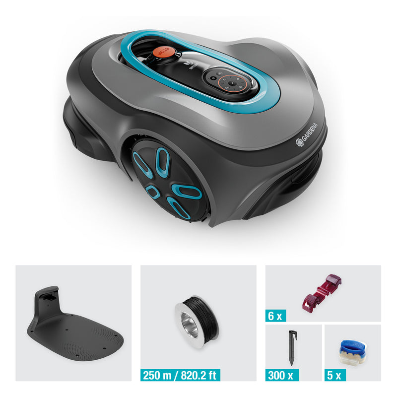 Load image into Gallery viewer, Gardena smart sileno max 1500 m² robotmaaier (grijs turquoise, 19903-26)
