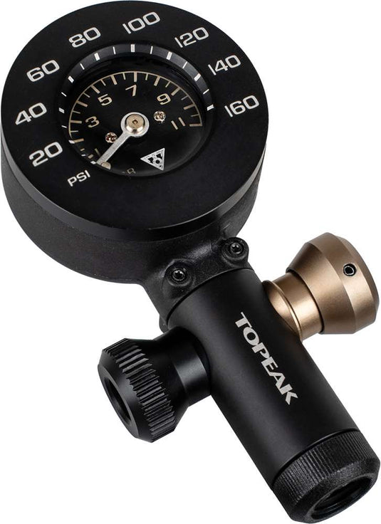 Topeak airbooster g+ co2-pumpe mit manometer
