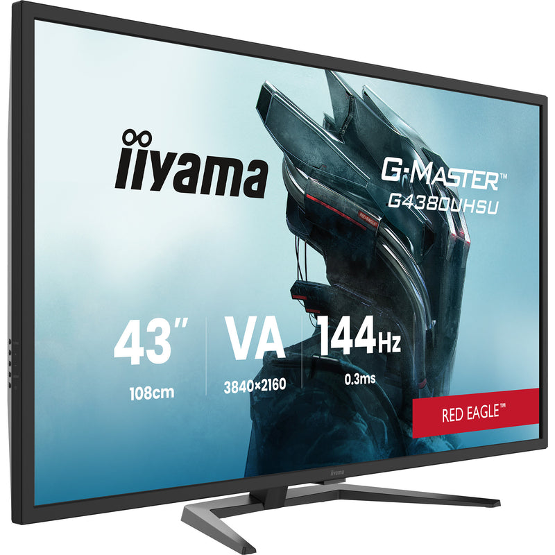 Load image into Gallery viewer, Iiyama g-master red eagle g4380uhsu-b2 42.5 4k uhd gaming monitor (zwart, 2x hdmi, 2x displayport, 4x usb-a, usb-b, 144 hz)
