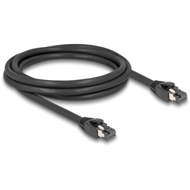 Load image into Gallery viewer, Delock patchkabel s ftp, rj-45 met cat.8.1 (zwart, 2 meter)
