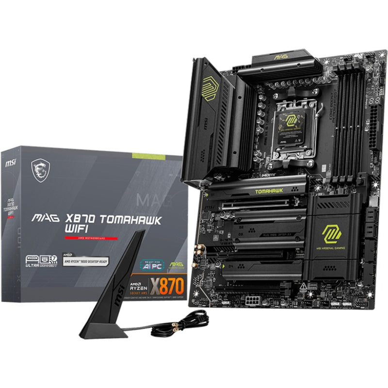 Load image into Gallery viewer, Msi mag x870 tomahawk wifi socket am5 moederbord (raid, 5 gb-lan, wlan, bt, sound, atx)
