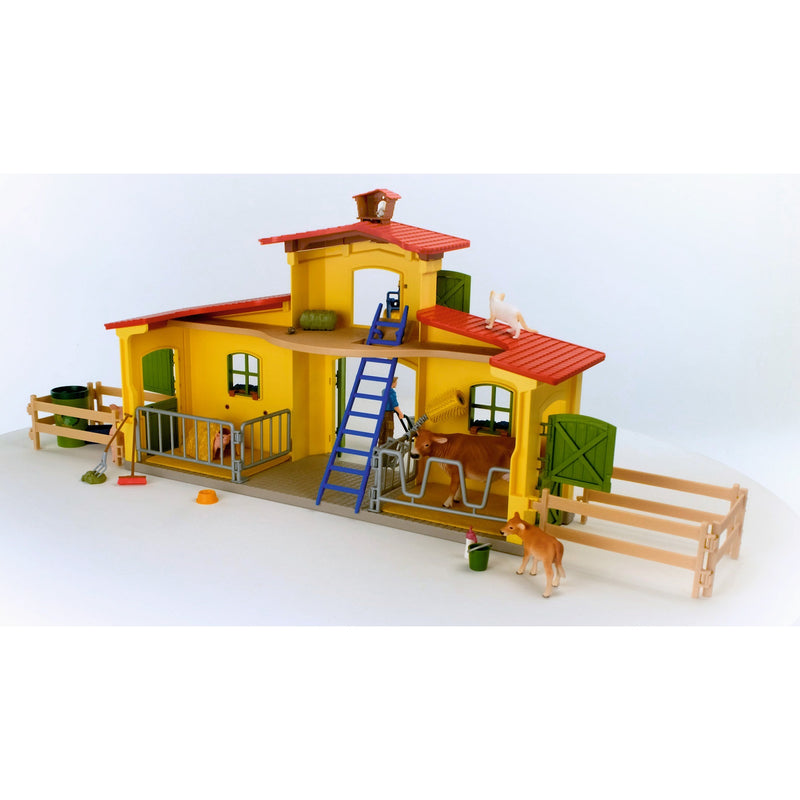 Load image into Gallery viewer, Schleich farm world - grote stal, geel speelfiguur
