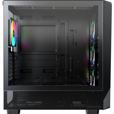 Montech x5 midi tower behuizing (zwart | 2x usb-a | 1x usb-c | tempered glass)