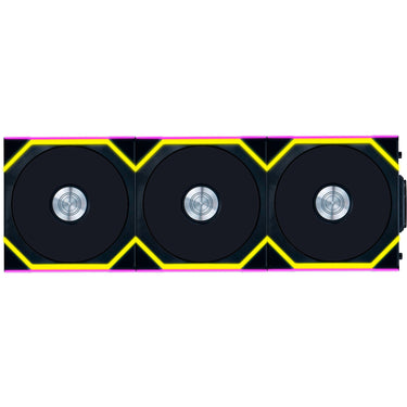 Lian li uni fan sl120 wireless rgb case fans (zwart, 3 stuks, 120 x 124.5 x 28 mm, pwm)