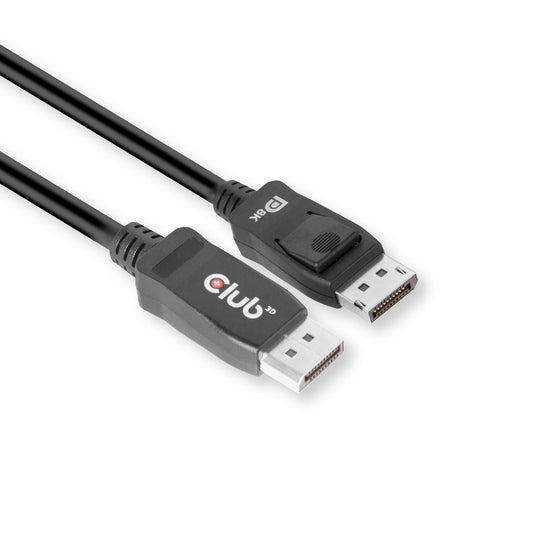 Club 3d displayport 1.4 vesa gecertificeerde kabel male-male (zwart, 2 meter, 8k 60hz, 32.4gbps)