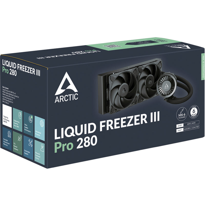 Load image into Gallery viewer, Arctic liquid freezer iii pro 280 waterkoeling (zwart, 4-pins pwm fan-connector)
