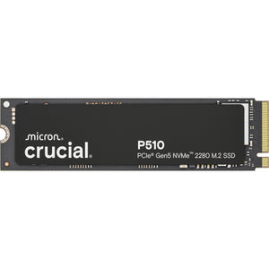 Crucial p510 1 tb ssd (zwart, ct1000p510ssd8, pcie 5.0)