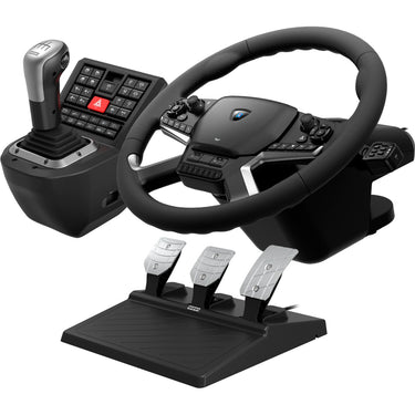 Hori force feedback truck control system simulatorset (zwart zilver)