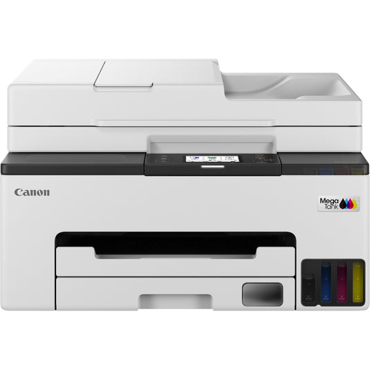 Canon maxify gx2051-kleureninkjetprinter met navulbare megatank all-in-one inkjetprinter met faxfunctie (wit, printen, kopiëren, scannen, faxen, wi-fi)
