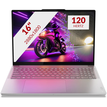 Lenovo yoga pro 9 16iah10 (83l00077mh) aura edition 16 laptop (grijs | core ultra 7 255h | rtx 5070 | 32 gb | 1 tb ssd)