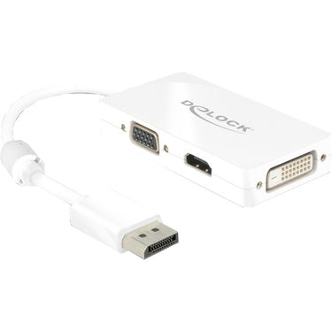 Delock displayport > vga hdmi dvi adapter (wit, 0,16 meter)