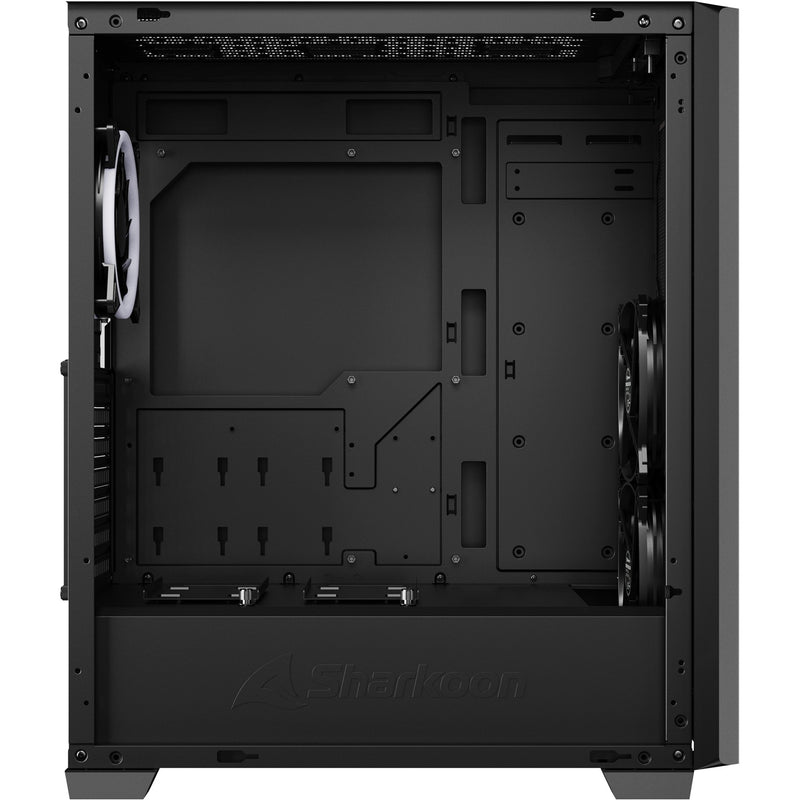 Load image into Gallery viewer, Sharkoon vs9 rgb black midi tower behuizing (zwart | 2x usb-a | 1x usb-c | rgb | tempered glass)
