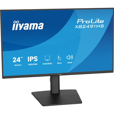 Iiyama prolite xb2491hs-b1 23.8 monitor (zwart, 120 hz, hdmi, displayport, audio)